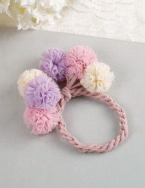 Fashion Purple+pink Flower Shape Decorated Hair Band