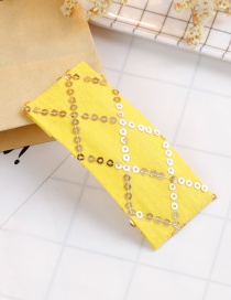 Lovely Yellow Rhombus Shape Design Child Hair Clip