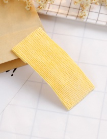 Lovely Yellow Pure Color Design Square Shape Child Hair Clip