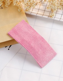 Lovely Pink Pure Color Design Square Shape Child Hair Clip