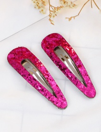 Lovely Plum Red Pure Color Design Child Hair Clip(1pair)