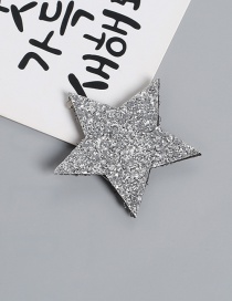 Lovely Silver Color Star Shape Design Child Hair Sticky(1pc)