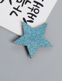 Lovely Blue Star Shape Design Child Hair Sticky(1pc)
