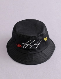 Fashion Black Geometric Pattern Decorated Hat