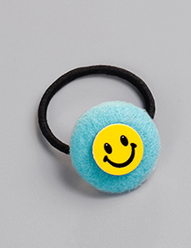 Fashion Blue Smile Face Pattern Decorated Hair Band