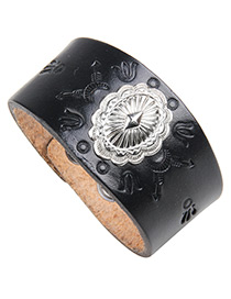 Fashion Black Anchor&arrwo Pattern Decorated Bracelet