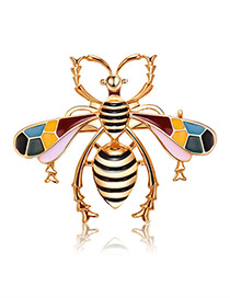 Fashion Multi-color Insect Shape Design Color Matching Brooch