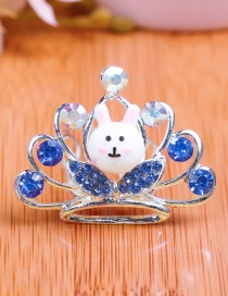 Lovely Sapphire Blue Rabbit&crown Decorated Child Hair Hoop(small)