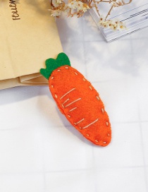 Lovely Orange+green Carrot Shape Design Child Hair Clip(1pc)