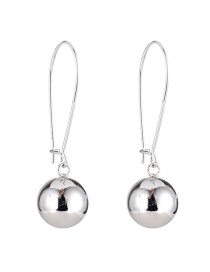 Fashion Silver Color Balls Decorated Pure Color Earrings
