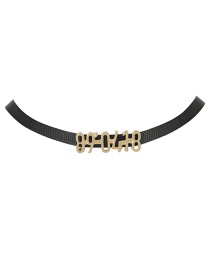 Fashion Gold Color Letter Shape Decorated Simple Choker