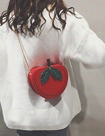 Fashion Red Heart Shape Decorated Bag