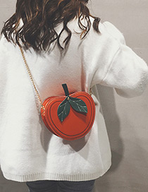 Fashion Orange Heart Shape Decorated Bag