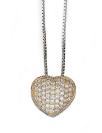 Fashion White+silver Color Heart Shape Decorated Necklace