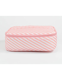 Fashion Pink Stripe Pattern Decorated Storage Bag