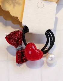 Fashion Red Heart&bowknot Shape Decorated Hair Band (3 Pcs)