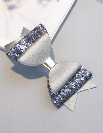 Fashion Silver Color Bowknot Shape Decorated Hair Clip