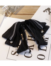 Fashion Black Flower Pattern Decorated Hair Clip