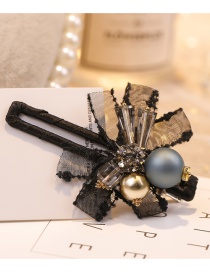 Fashion Black Diamond&pearl Decorated Hair Clip