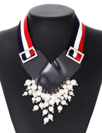 Fashion Multi-color Pearl Decorated Necklace