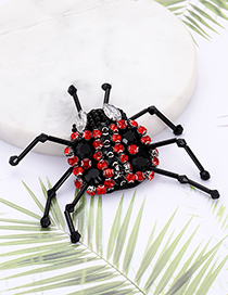 Fashion Black+red Ladybug Shape Decorated Patch