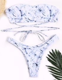 Sexy White Color Matching Decorated Bikini