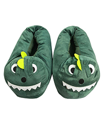 Lovely Green Dinosaur Shape Design Thickened Shoes(for Child )