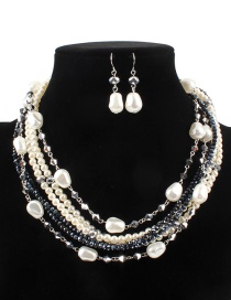 Fashion White Multi-layer Deisgn Jewelry Sets