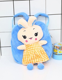 Fashion Blue Rabbit Shape Decorated Backpack