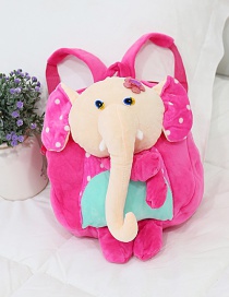 Fashion Pink Elephant Shape Decorated Backpack