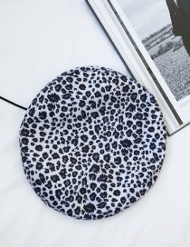 Fashion White+black Leopard Pattern Decorated Hat