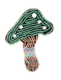 Fashion Multi-color Mushroom Shape Design Simple Brooch
