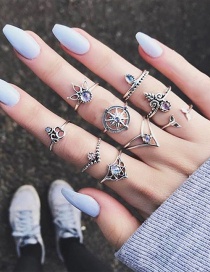 Fashion Silver Color Hollow Out Design Rings Sets