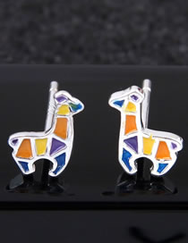 Fashion Multi-color Horse Shape Decorated Earrings