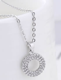 Fashion Silver Color Round Shape Decorated Necklace