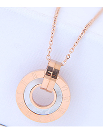 Sweet Gold Color Hollow Out Round Shape Design Necklace