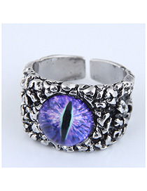 Fashion Silver Devil's Eye Open Ring