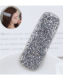 Fashion Print Water Droplet Rectangle Hair Clip