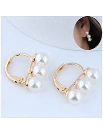 Fashion White Pearl Earrings