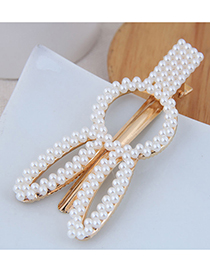 Fashion Gold Imitation Pearl Small Flower Hairpin (love)