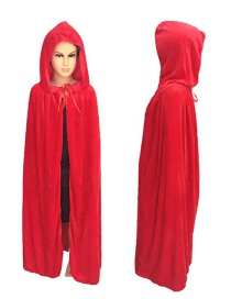 Fashion Red Pure Color Decorated Cosplay Costume(l)