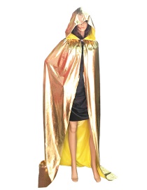 Fashion Gold Color Pure Color Decorated Cosplay Costume(l)