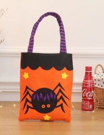 Fashion Orange Spider Pattern Decorated Cosplay Bag