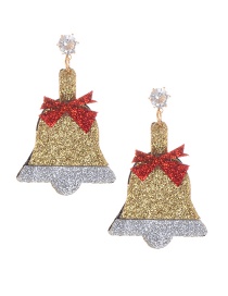 Fashion Gold Color Bell Shape Decorated Earrings