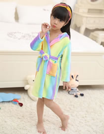 Fashion Multi-color Color-matching Decorated Pajamas