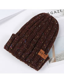 Fashion Brown Stripe Pattern Decorated Hat
