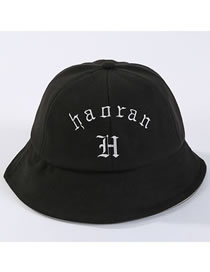 Fashion Black Letter Pattern Decorated Hat