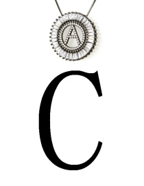 Fashion Black Letter C Shape Decorated Necklace