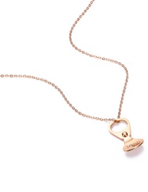 Fashion Rose Gold Letter Pattern Decorated Necklace