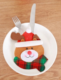 Fashion Multi-color Deer Pattern Decorated Cutlery Cover